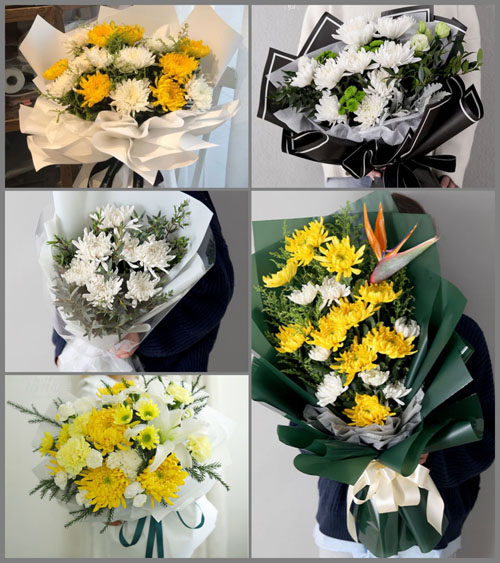 贵州黔南州平塘县克度镇光明村白事花束代送